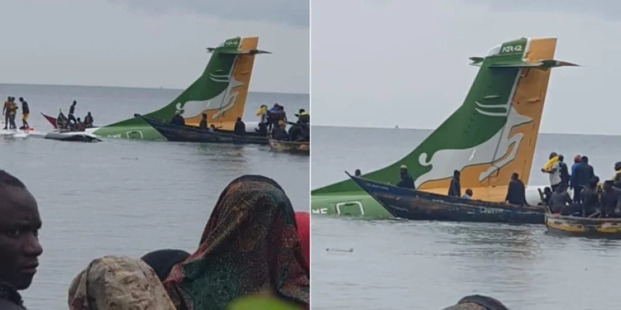 كانت الطائرة تقوم برحلة داخلية من العاصمة الاقتصادية دار السلام إلى مدينة موانزا