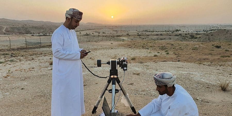 استعدادات اللجنة الميدانية في ولايات السلطنة لاستطلاع هلال شهر المبارك.