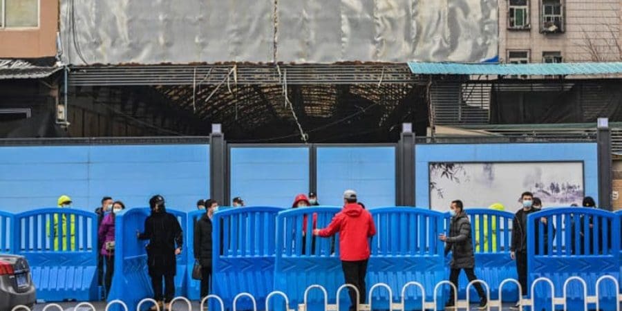 من سوق ووهان المغلق يوم 31 يناير 2021