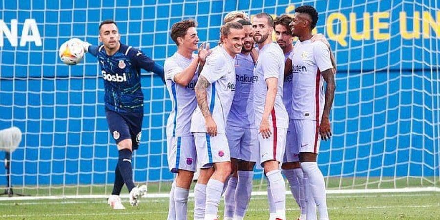 فرحة نجوم برشلونة بهدف ممفيس ديابي