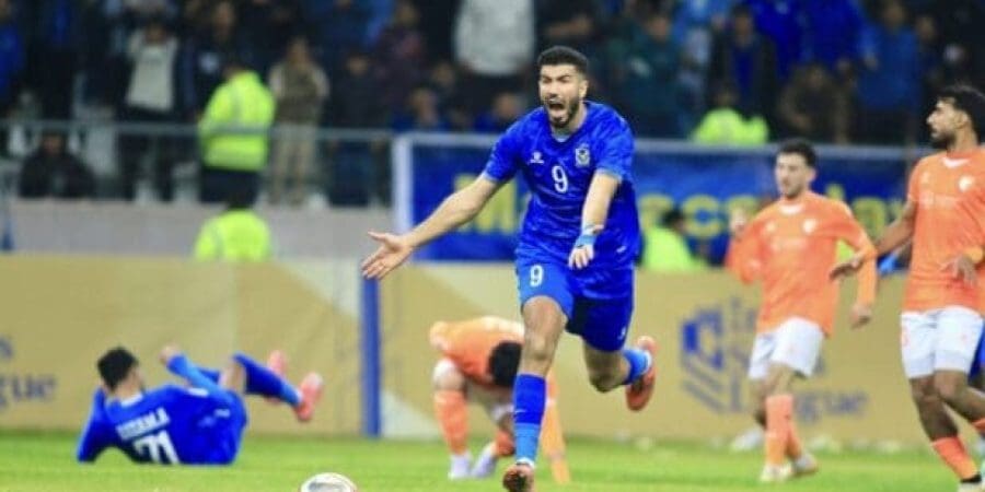 فرحة لاعب القوة الجوية بالهدف