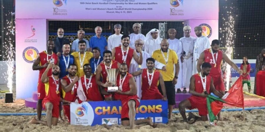 منتخبنا الوطني لكرة اليد الشاطئية يُتوّج بلقب البطولة الآسيوية العاشرة