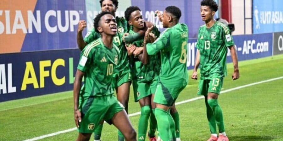 فرحة لاعبي السعودية بالفوز