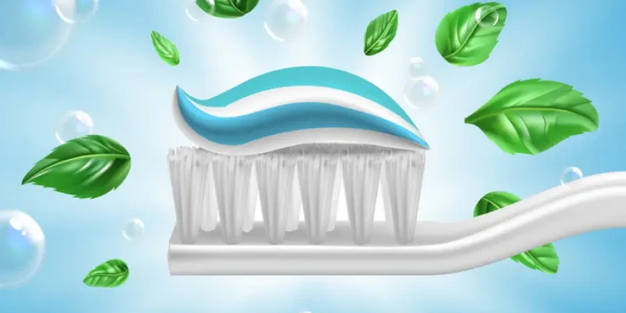 معجون الأسنان بالنعناع