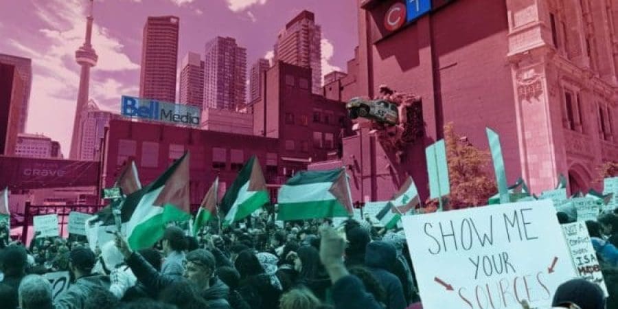 قناة إخبارية في كندا تحظر كلمة فلسطين