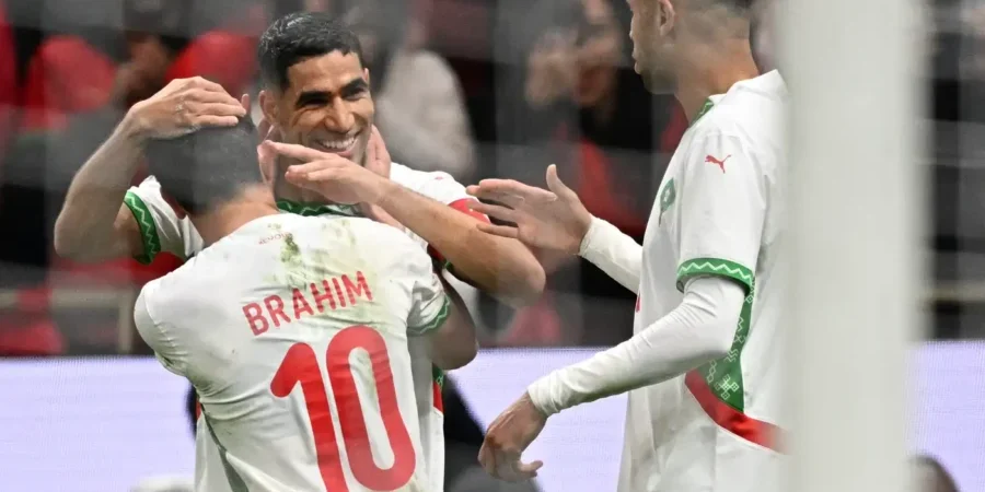 فرحة مغربية بالهدف