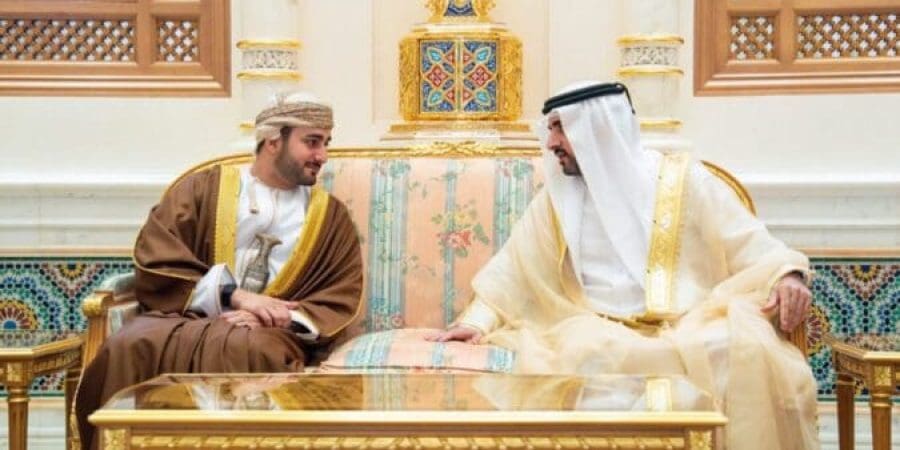 سمو السيد ذي يزن يقيم مأدبة الغداء تكريمًا لولي عهد دبي