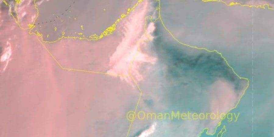 صورة من الحالة الجوية اليوم للأرصاد