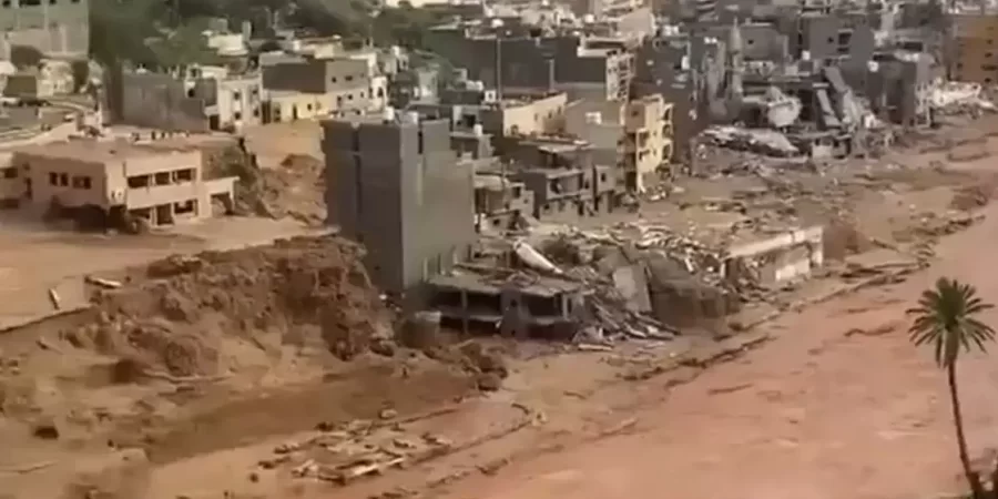 من فيضانات ليبيا