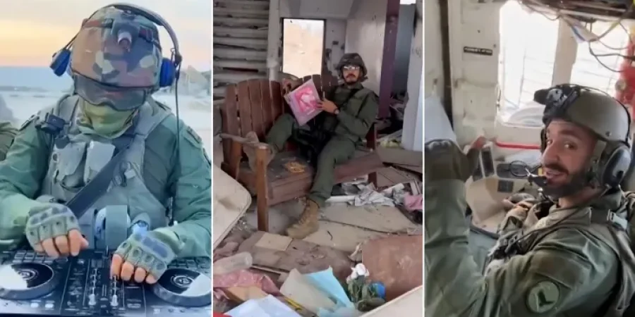 جنود إسرائيليين يحتفون بتدمير المدارس والمنازل