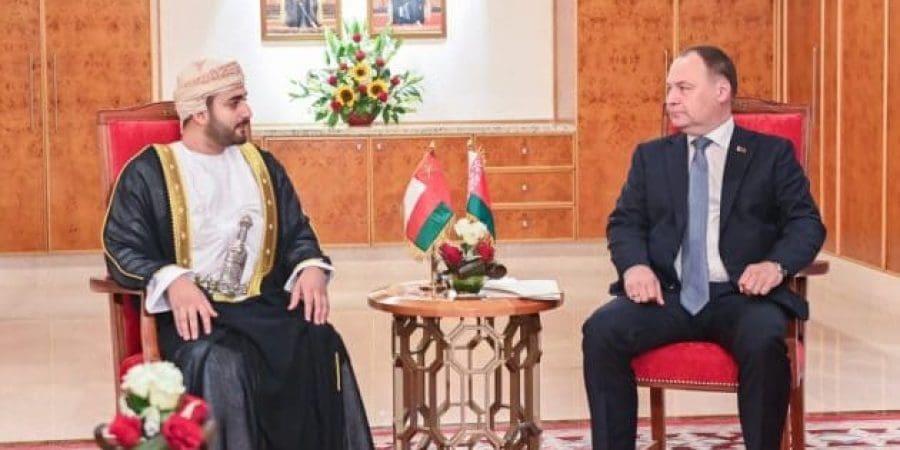 سُموّ السّيد ذي يزن يلتقي بدولة رئيس وزراء جمهورية بيلاروس