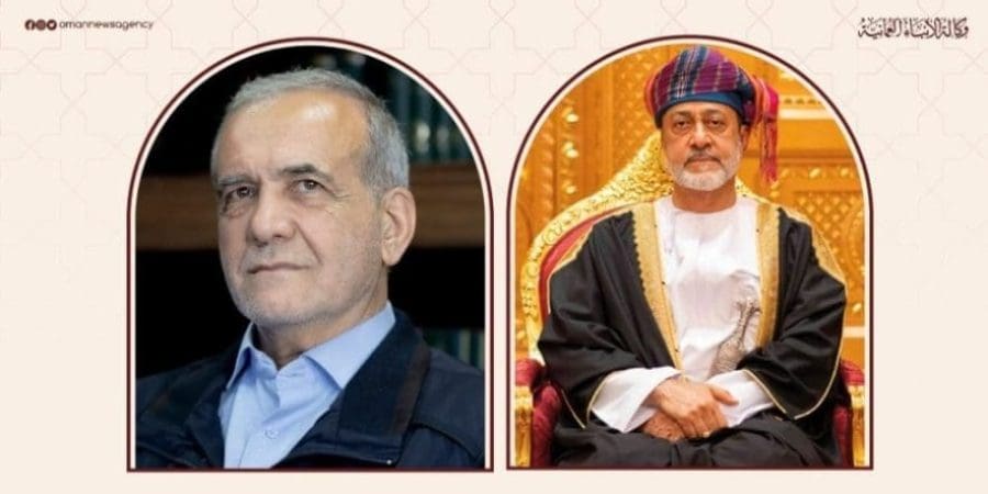 جلالة السُّلطان المعظّم والرئيس الإيراني يتبادلان الآراء حول عددٍ من