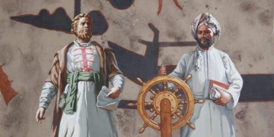 طابع بريدي مشترك بين سلطنة عُمان وروسيا