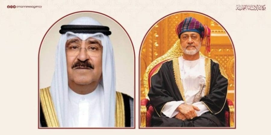 جلالة السلطان المعظم يعزي امير الكويت