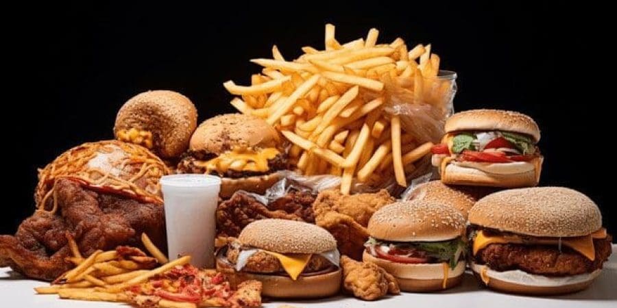 pngtree-healthy-eating-too-much-fat-fast-food-pizza-hamburger-chicken-nachos-image_13169349