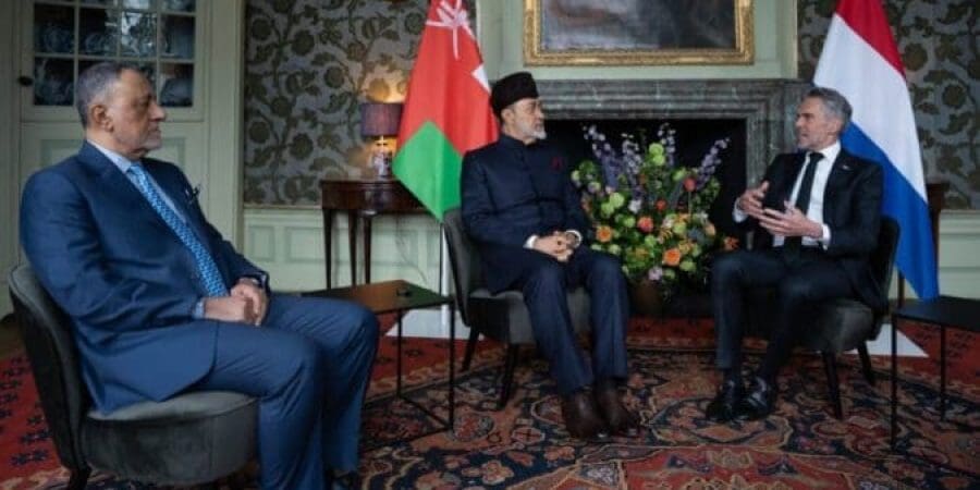 جلالةُ السُّلطان المعظّم يلتقي بدولة رئيس الوزراء الهولندي