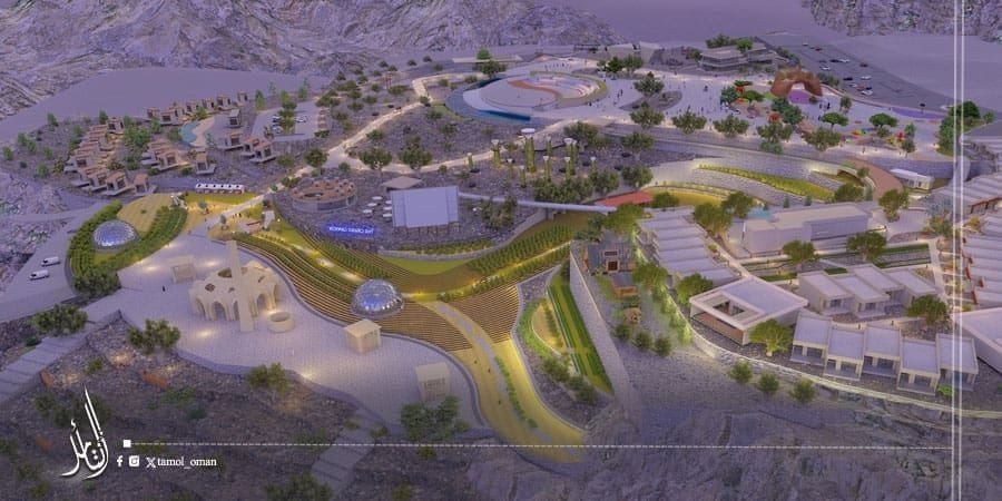 مشروع تطوير واجهة جبل شمس السياحية