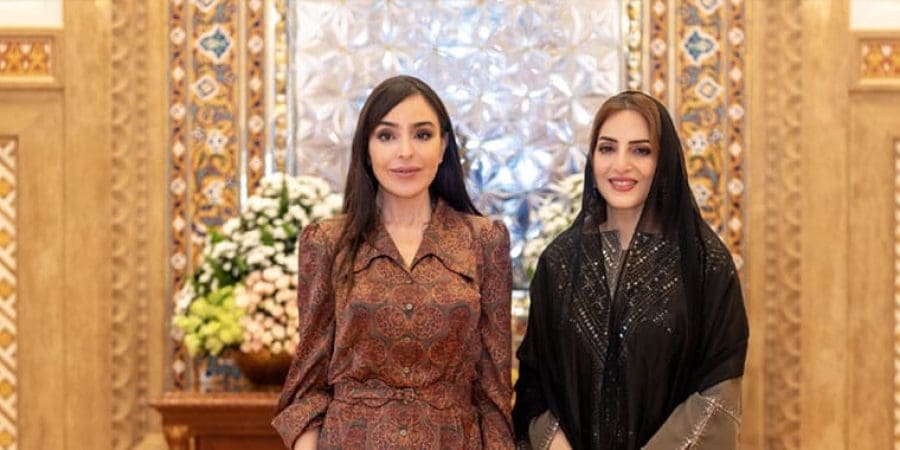 السيدة الجليلة تستقبل كريمة رئيس أذربيجان
