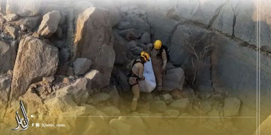 وفاة شخص في منطقة جبلية وعرة بولاية خصب