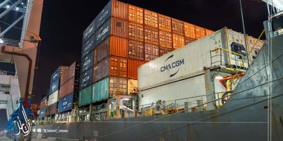 تدشين خدمات الرحلات المنتظمة إلى محطة أسياد للحاويات بالدقم