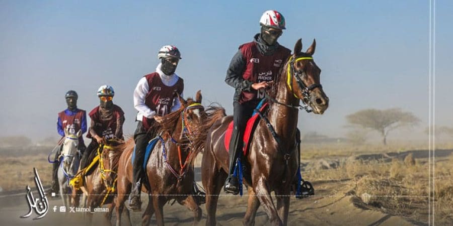 الحصان "هبوب مسقط" يتوج بسباق مهرجان صحار للقدرة والتحمل