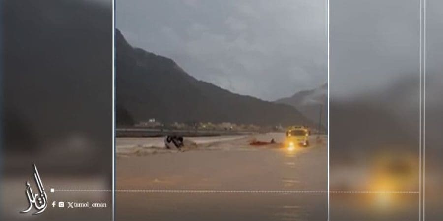 الشرطة استوقفت سائق لعبور الأودية في خصب