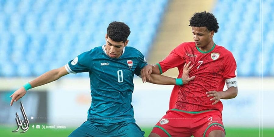 جانب من مباراة منتخبنا الوطني للشباب أمام نظيره العراقي