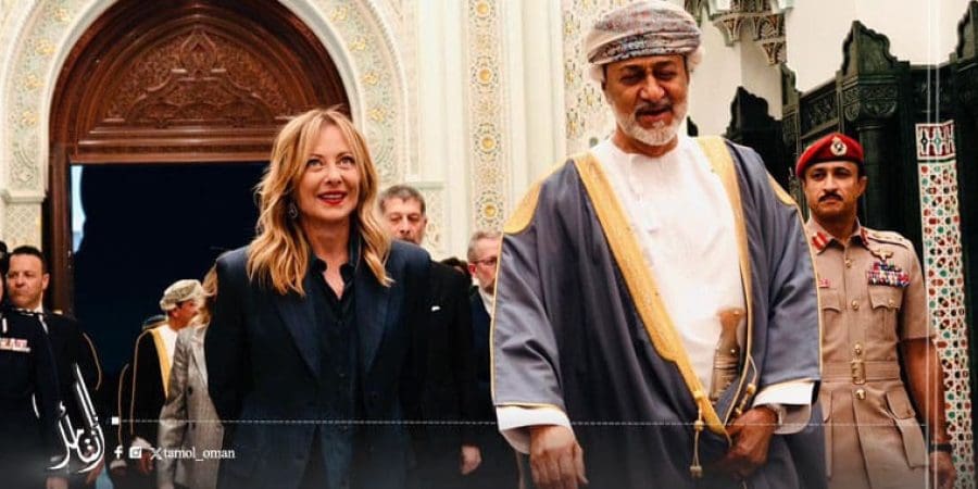 جلالة السلطان استقبل رئيسة وزراء إيطاليا