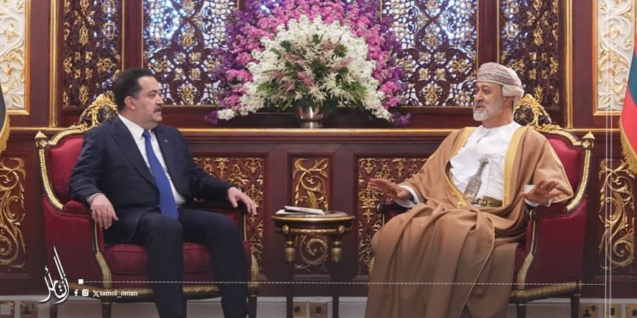 جلالة السلطان المعظم يستقبل رئيس الوزراء العراقي